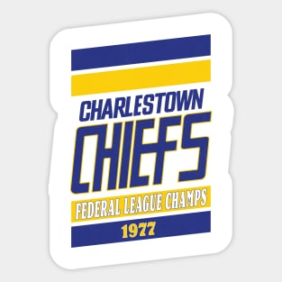 Defunct - Charlestown Chiefs (Slap Shot) 1977 Sticker